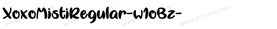 XoxoMistiRegular-w1oBz字体转换