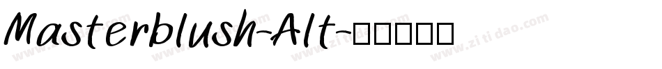 Masterblush-Alt字体转换