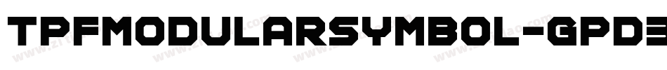 TpfModularSymbol-gpD3字体转换
