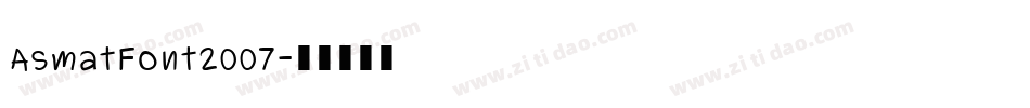 AsmatFont2007字体转换
