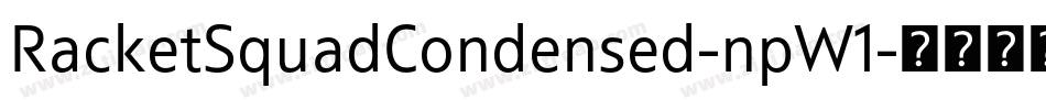 RacketSquadCondensed-npW1字体转换