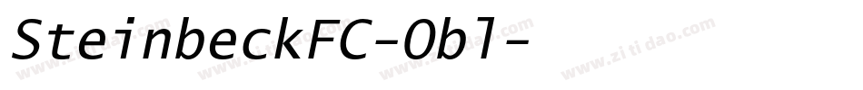 SteinbeckFC-Obl字体转换