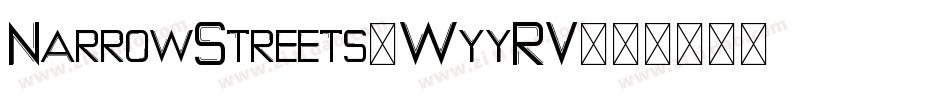 NarrowStreets-WyyRV字体转换