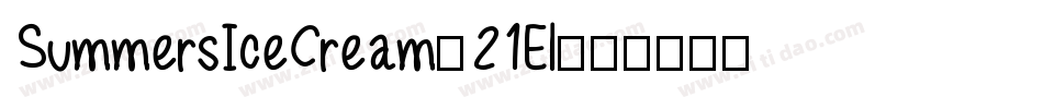 SummersIceCream-21El字体转换