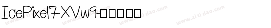 IcePixel7-XVw9字体转换