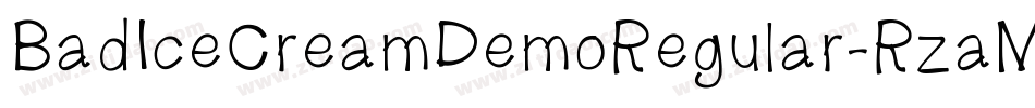 BadIceCreamDemoRegular-RzaM字体转换