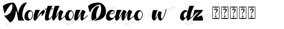 NorthonDemo-w4dz字体转换