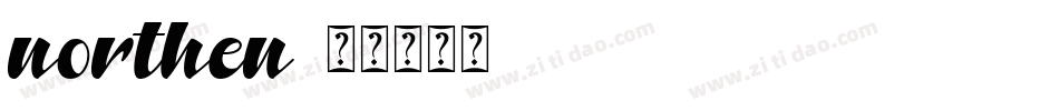 northen字体转换