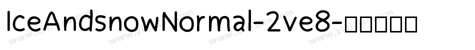 IceAndsnowNormal-2ve8字体转换