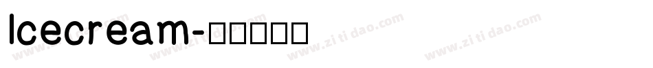 Icecream字体转换