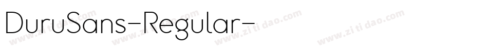 DuruSans-Regular字体转换