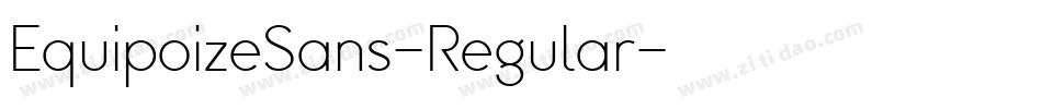 EquipoizeSans-Regular字体转换