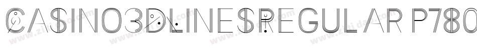 Casino3DLinesRegular-p7801字体转换