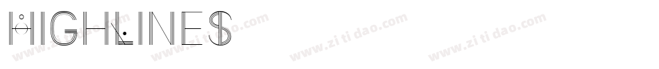 HighLines字体转换