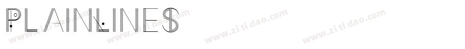 PlainLines字体转换