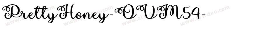 PrettyHoney-OVM54字体转换