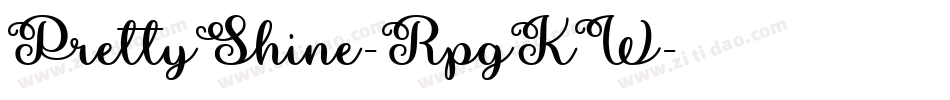 PrettyShine-RpgKW字体转换