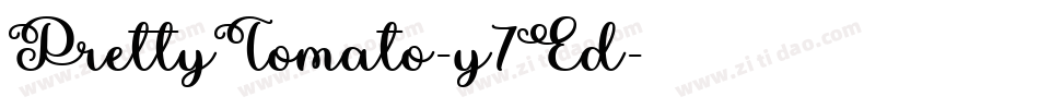 PrettyTomato-y7Ed字体转换