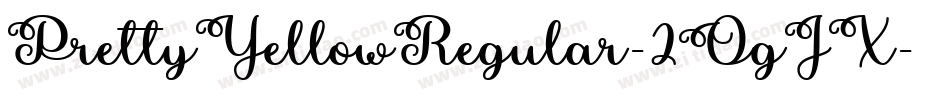 PrettyYellowRegular-2OgJX字体转换