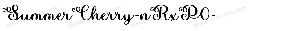 SummerCherry-nRxP0字体转换