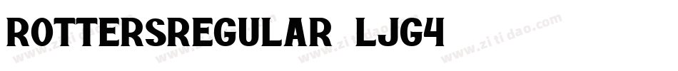 Rottersregular-LjG4字体转换