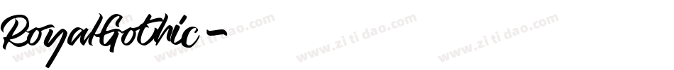 RoyalGothic字体转换