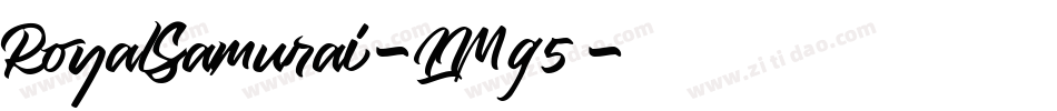 RoyalSamurai-LMg5字体转换