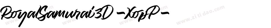 RoyalSamurai3D-XopP字体转换
