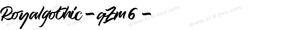 Royalgothic-qZm6字体转换