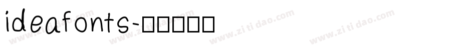 ideafonts字体转换