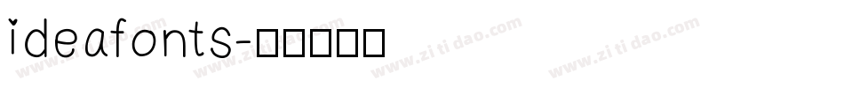 ideafonts字体转换
