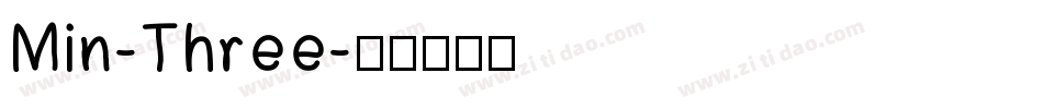 Min-Three字体转换