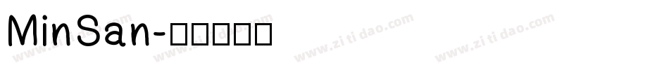 MinSan字体转换