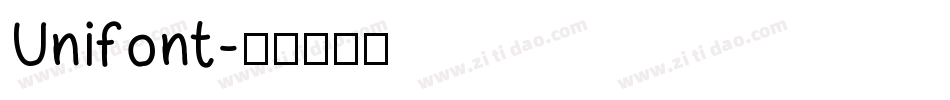 Unifont字体转换