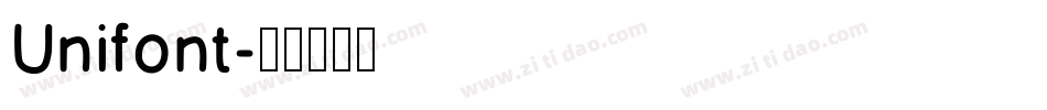 Unifont字体转换