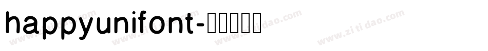 happyunifont字体转换