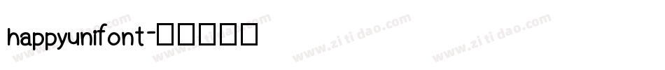 happyunifont字体转换