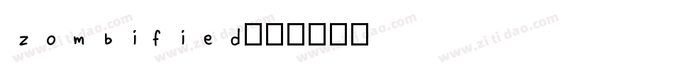 Zombified字体转换