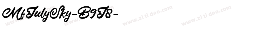 MfJulySky-B9J8字体转换