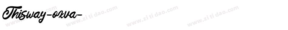 Thisway-oxva字体转换