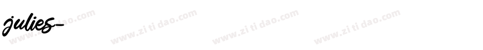 julies字体转换