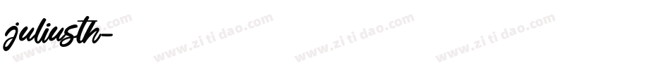 juliusth字体转换