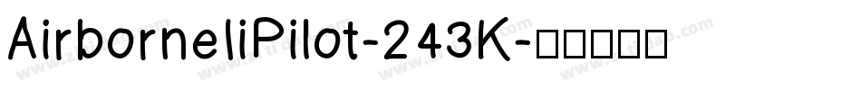 AirborneIiPilot-243K字体转换