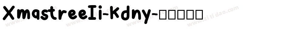 XmastreeIi-Kdny字体转换