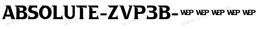 Absolute-ZVp3B字体转换