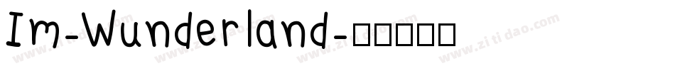 Im-Wunderland字体转换