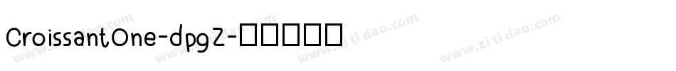 CroissantOne-dpgZ字体转换