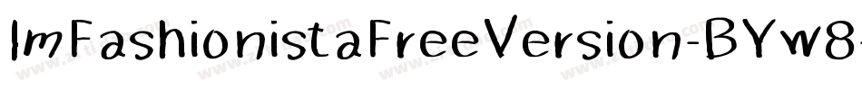 ImFashionistaFreeVersion-BYw8字体转换