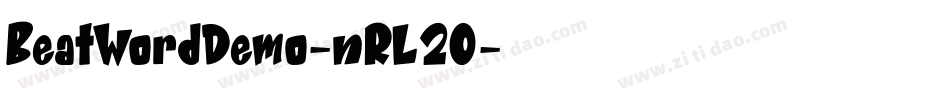 BeatWordDemo-nRL20字体转换