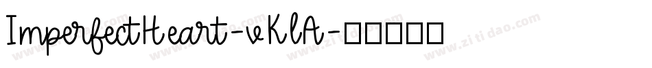 ImperfectHeart-vKlA字体转换